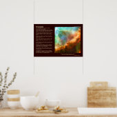 Desiderata Poem - De Omega Nebula, diepe zoom Poster (Keuken)
