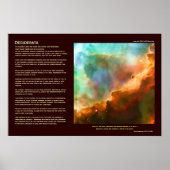 Desiderata Poem - De Omega Nebula, diepe zoom Poster (Voorkant)