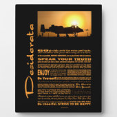 Desiderata Poem Desiderata A-10 Thunderbolt Fotoplaat (Voorkant)