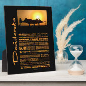 Desiderata Poem Desiderata A-10 Thunderbolt Fotoplaat (Zijkant)