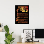 Desiderata Poem Evening Sunset Tree Poster (Thuiskantoor)