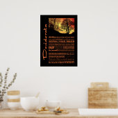 Desiderata Poem Evening Sunset Tree Poster (Keuken)