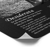 Desiderata Poem - Gevlekt door het Surf Poster (Hoek)