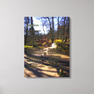 Desiderata Poem - Ik heb tijd Canvas Afdruk