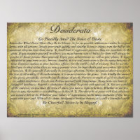 DESIDERATA Poem=Max Ehrmann=Antiek behangpapier