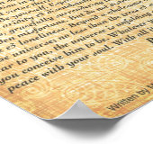 DESIDERATA Poem=Max Ehrmann=Fossilied Poster (Hoek)