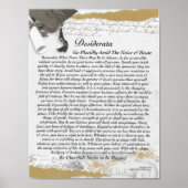 DESIDERATA Poem=Max Ehrmann=On Afstuderen Scroll Poster (Voorkant)