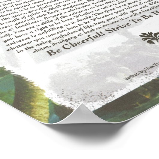 DESIDERATA Poem=Max Ehrmann=Palm Beach Poster (Hoek)