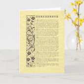 DESIDERATA Poem=Max Ehrmann=Parchment Collectie Kaart (Gele Bloem)