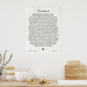 DESIDERATA Poem=Max Ehrmann=Parchment Collectie Poster (Keuken)
