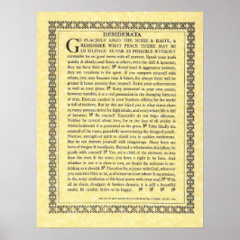DESIDERATA Poem=Max Ehrmann=Parchment Collectie Poster