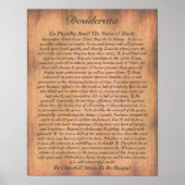 DESIDERATA Poem=Max Ehrmann=Parchment Collectie Poster (Voorkant)