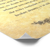 DESIDERATA Poem=Max Ehrmann=Parchment Collectie Poster (Hoek)