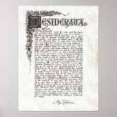 DESIDERATA Poem=Max Ehrmann=Parchment Collectie Poster (Voorkant)