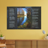 Desiderata Poem - Millhouse Canal Scene Canvas Afdruk (Insitu (Woonkamer))