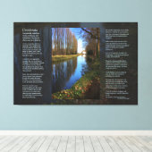 Desiderata Poem - Millhouse Canal Scene Canvas Afdruk (Insitu (Houten vloer))