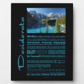 Desiderata Poem Moraine Lake Fotoplaat (Voorkant)