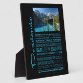 Desiderata Poem Moraine Lake Fotoplaat (Zijkant)