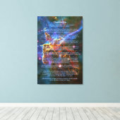 Desiderata Poem, Mystic Mountains - Carina Nebula Canvas Afdruk (Insitu (Houten vloer))