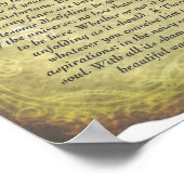 Desiderata Poem op Antiek stijlpapier Poster (Hoek)