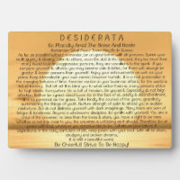 Desiderata Poem op zonsondergang