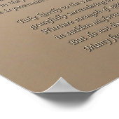 Desiderata Poem over het kweken van wilde haver Poster (Hoek)