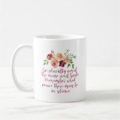 Desiderata Poem Peaceful Meditation Floral Koffiemok (Links)