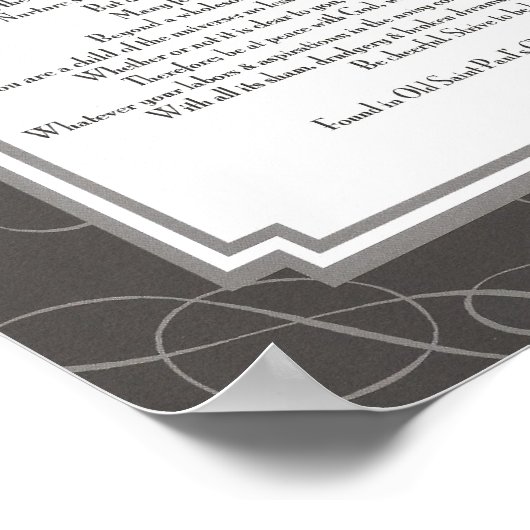 Desiderata Poem Poster (Hoek)