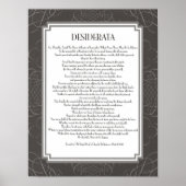 Desiderata Poem Poster (Voorkant)