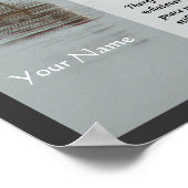 Desiderata Poem - Seagull op Beach Scene Poster (Hoek)