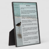 Desiderata Poem - Seagull op het strand Fotoplaat (Zijkant)