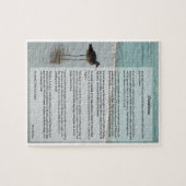 Desiderata Poem - Seagull op het strand Legpuzzel (Horizontaal)