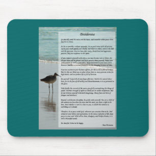Desiderata Poem - Seagull op het strand Muismat