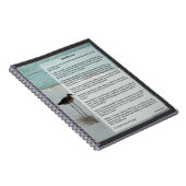 Desiderata Poem - Seagull op het strand Notitieboek (Rechterzijde)