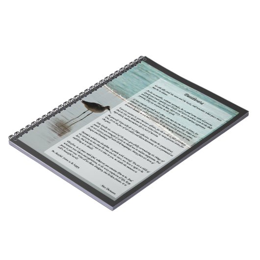 Desiderata Poem - Seagull op het strand Notitieboek (Linkerzijde)