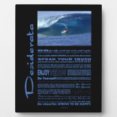 Desiderata Poem Surft in Hawaï Fotoplaat (Voorkant)