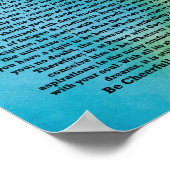 Desiderata Poem van Max Ehrmann Abstracte Waterver Poster (Hoek)