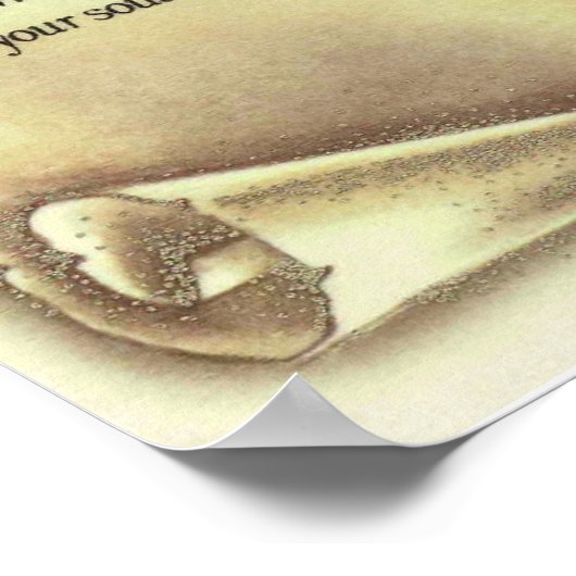 Desiderata Poem van Max Ehrmann Antiek Scroll Poster (Hoek)