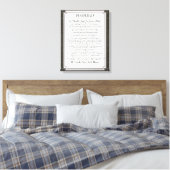 DESIDERATA Poem van Max Ehrmann Canvas Afdruk (Insitu (Slaapkamer))