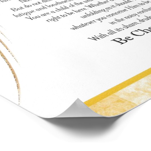 Desiderata Poem van Max Ehrmann Gold Star Designer Poster (Hoek)