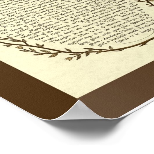 DESIDERATA Poem van Max Ehrmann Poster (Hoek)