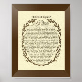 DESIDERATA Poem van Max Ehrmann Poster (Voorkant)