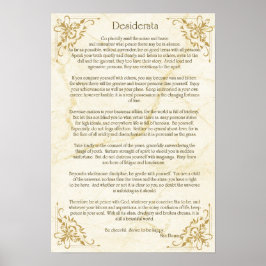 Desiderata Poem van Max Ehrmann Poster