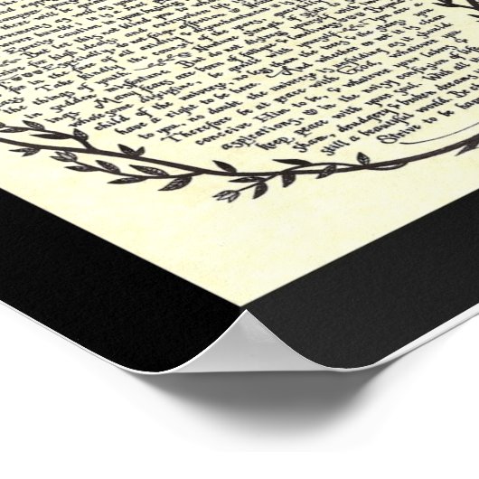 DESIDERATA Poem van Max Ehrmann Poster (Hoek)