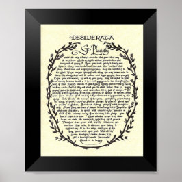 DESIDERATA Poem van Max Ehrmann Poster