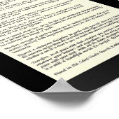 DESIDERATA Poem van Max Ehrmann Poster (Hoek)