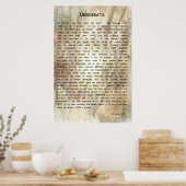 Desiderata Poem van Max Ehrmann Poster (Keuken)