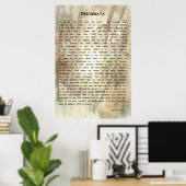 Desiderata Poem van Max Ehrmann Poster (Thuiskantoor)