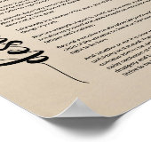 Desiderata Poem van Max Ehrmann Vintage Poster (Hoek)