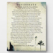 Desiderata Poem van Max Ehrmann Waterverf Lotus Fotoplaat (Voorkant)